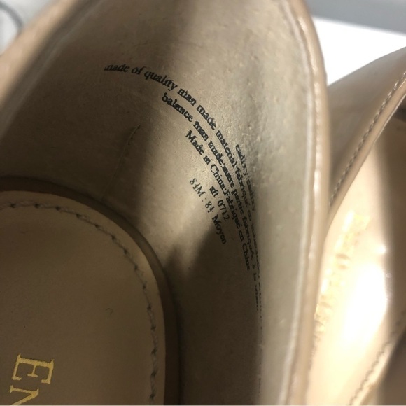 Enzo Angiolini Eadixy Patent Leather Nude Platform Heels, Size 8.5 - Picture 8 of 12